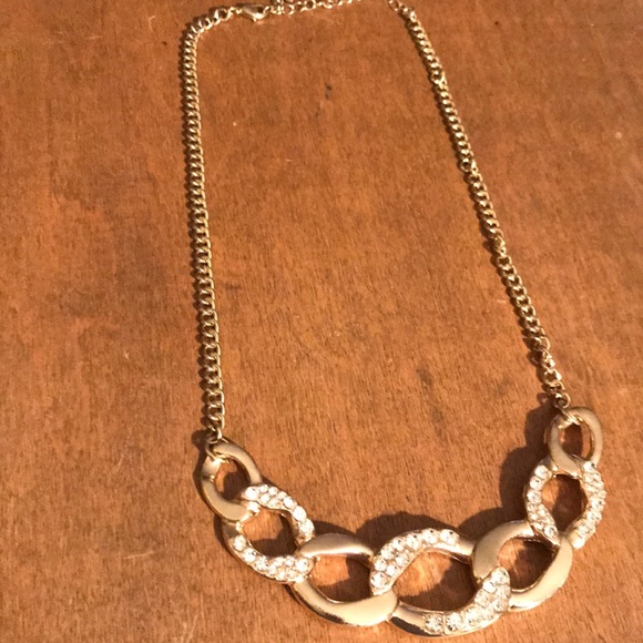 3/$20 Gold and Rhinestone Necklace - Picture 2 of 2
